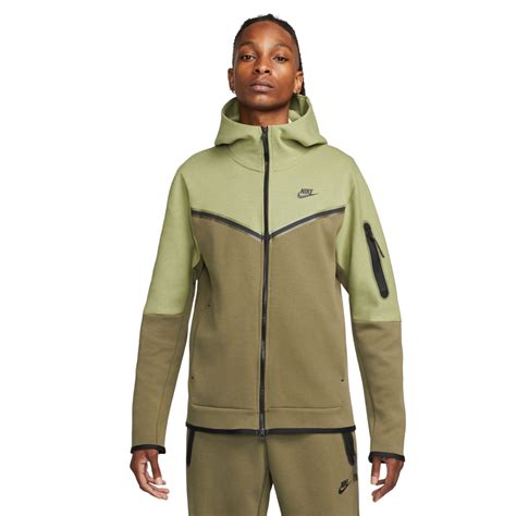 nike tech fleece olive green